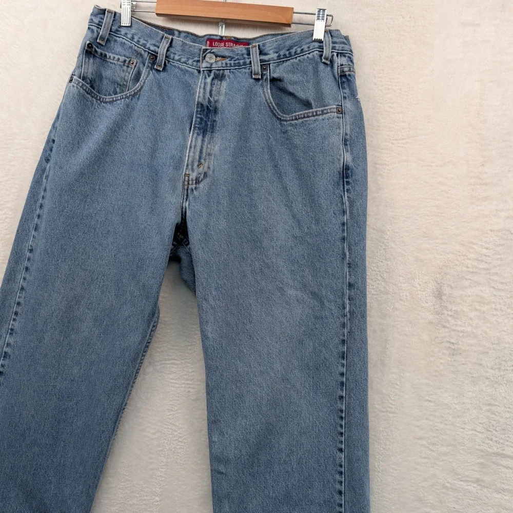 VTG Levi's 569 Jeans Men 37x32 Blue Loose Straight Skater Streetwear Red Tab Y2K